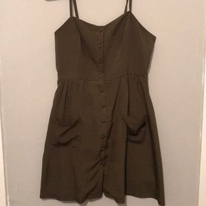 Urban Outfitters Army Green Dress